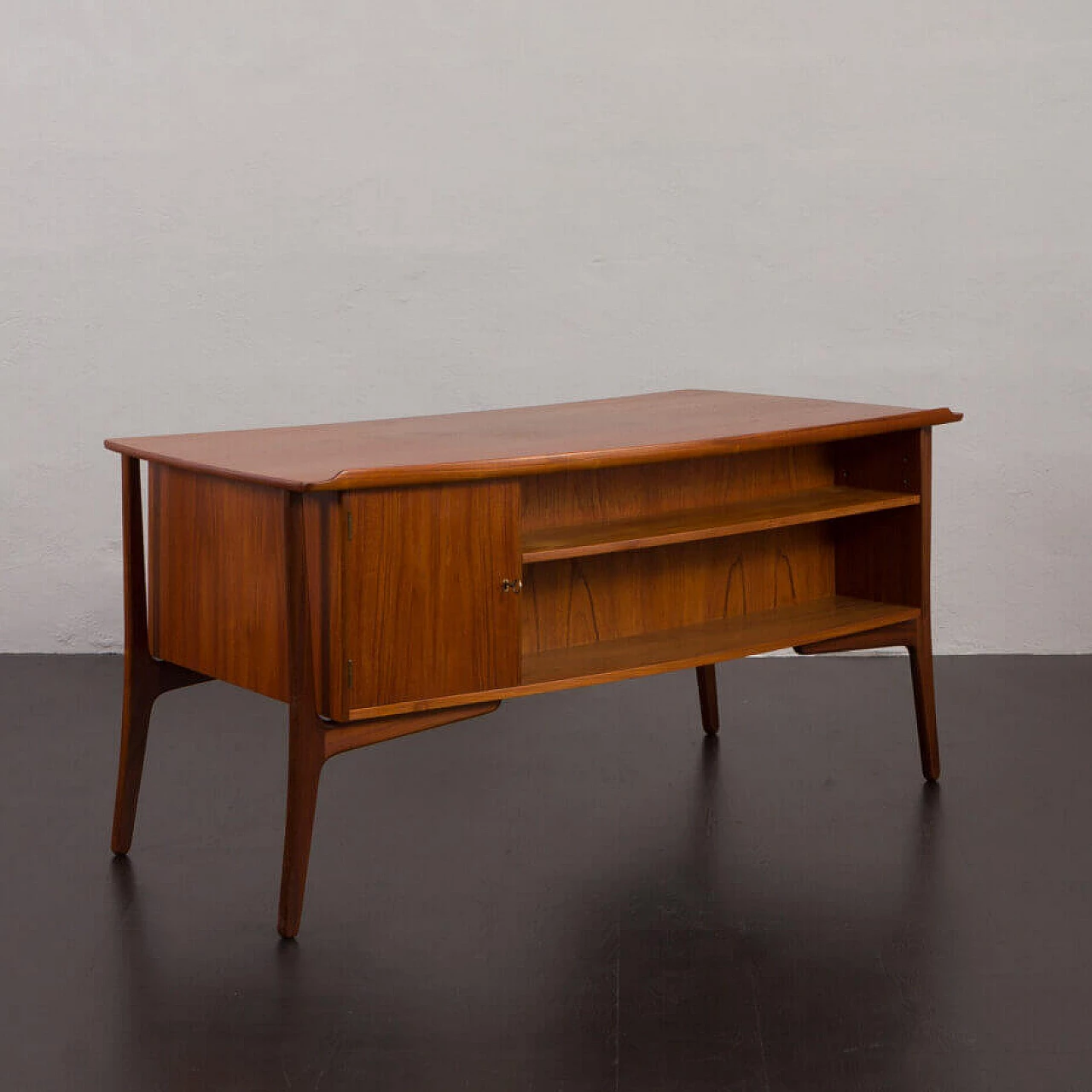 Danish teak desk by Svend Aage Madsen for HP Hansen, 1960s 11