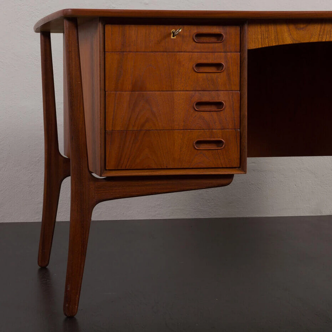 Danish teak desk by Svend Aage Madsen for HP Hansen, 1960s 23