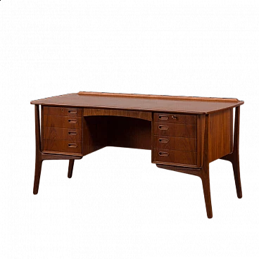 Scrivania danese in teak di Svend Aage Madsen per HP Hansen, anni '60