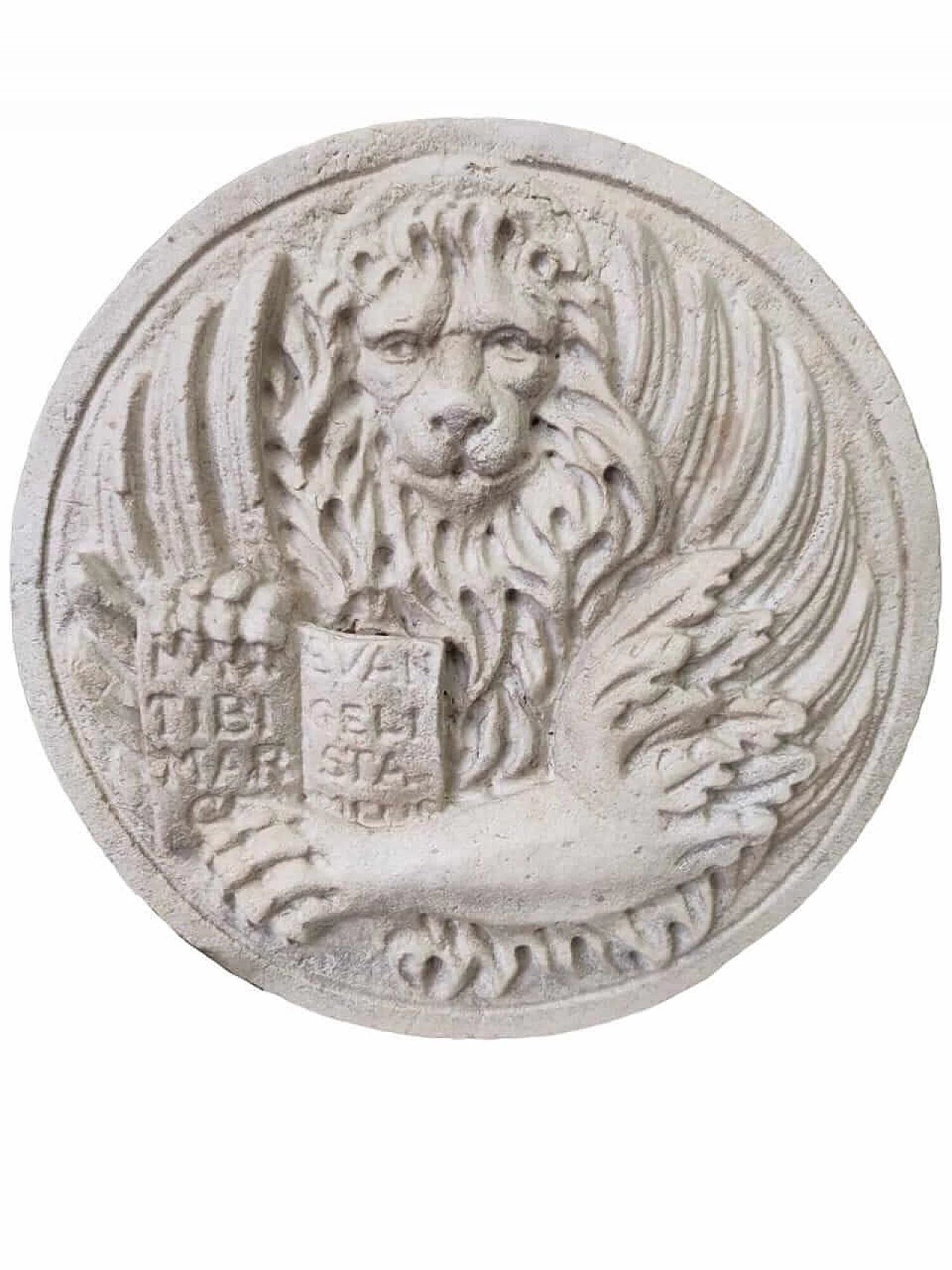 Stemma di San Marco con leone in moeca in pietra d'Istria, '800 4