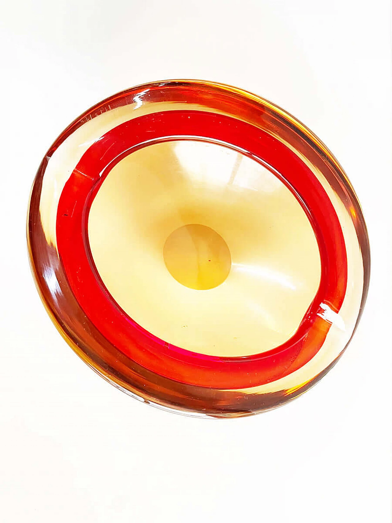 Red Murano glass ashtray, 1960s 3