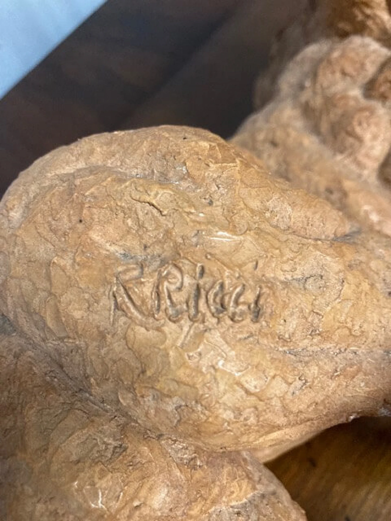 Scultura raffigurante cavallo in terracotta di Alberto Ricci, anni '70 3