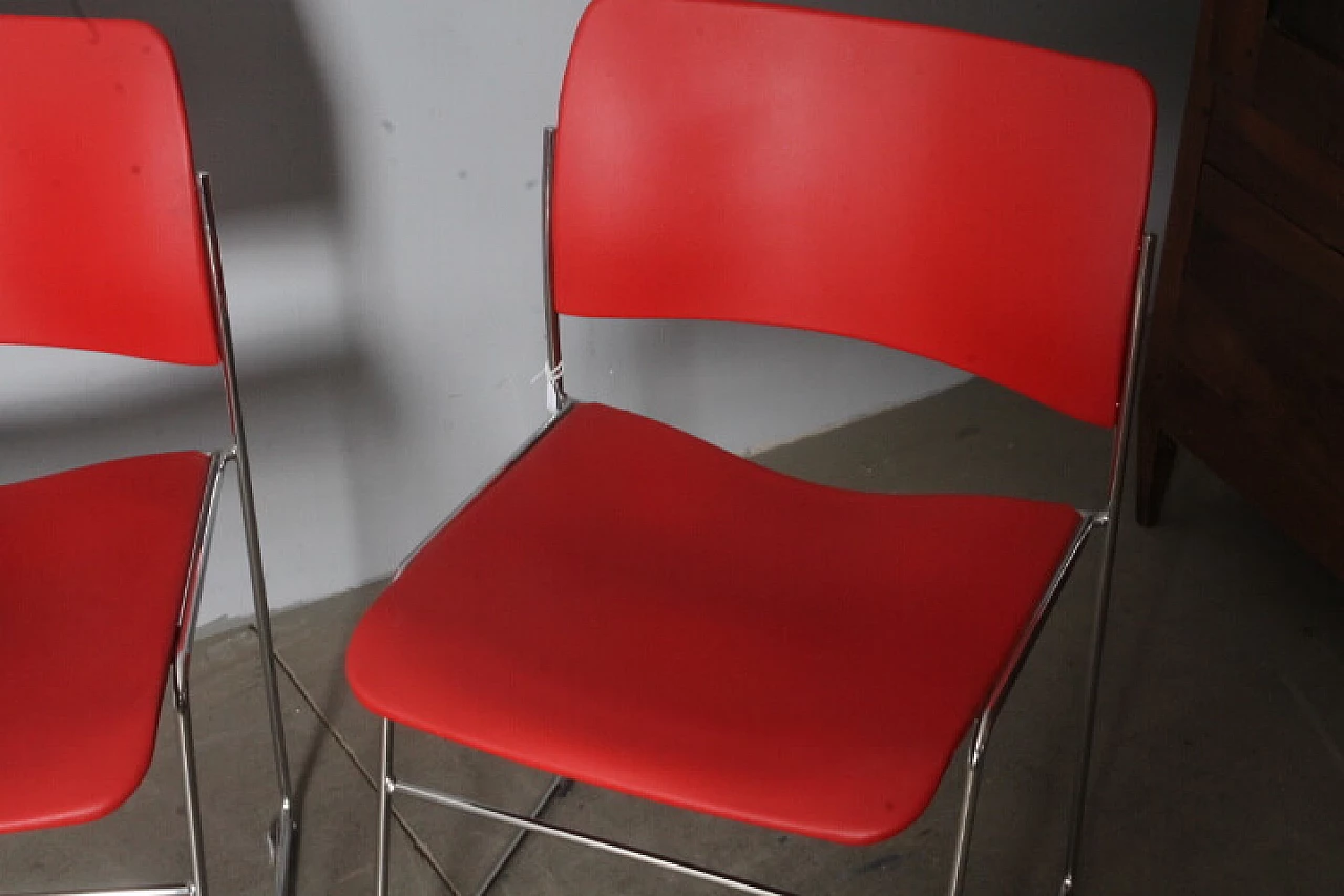 4 Chairs 40/4 by David Rowland for Howe, 1990s 8