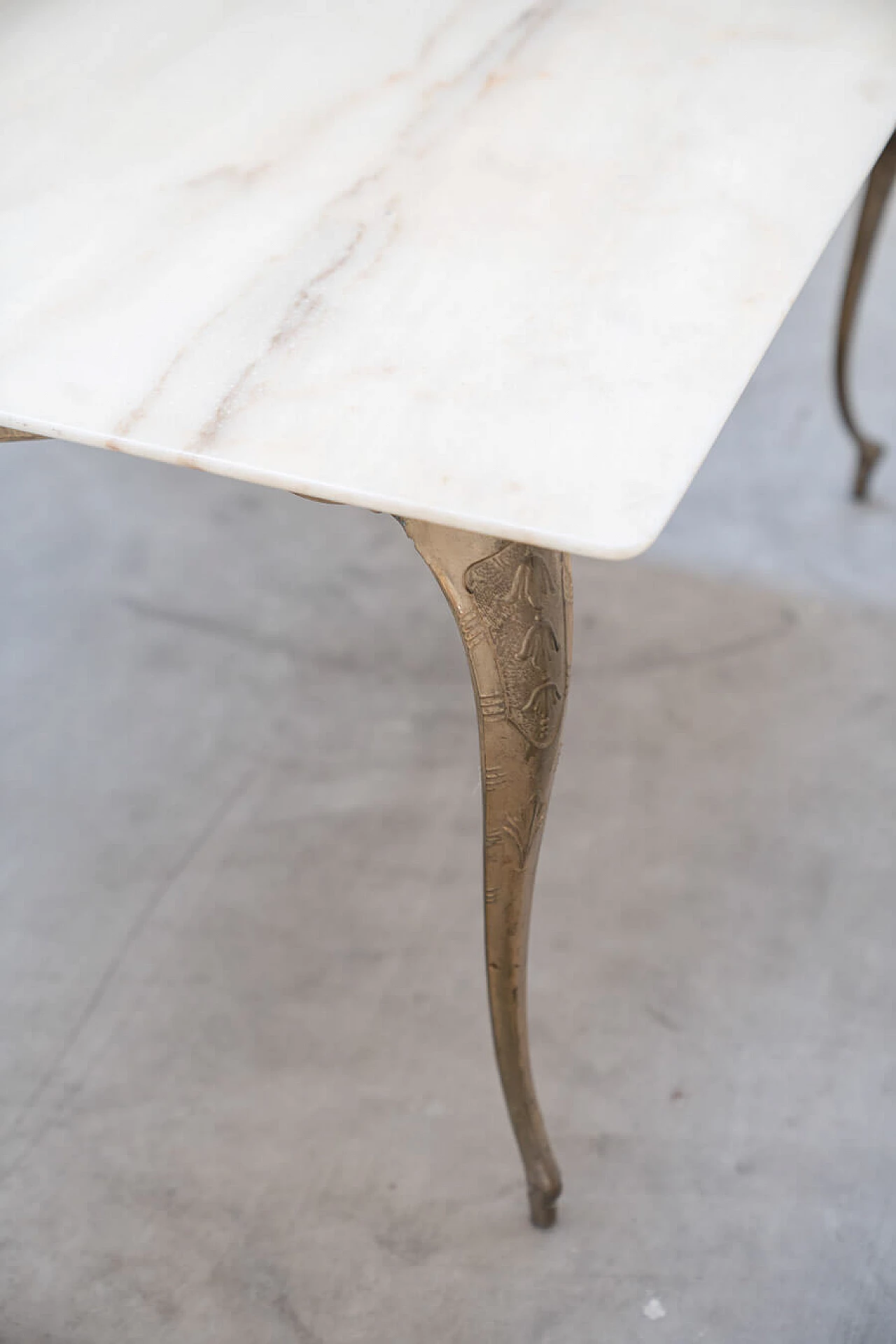 Brass coffee table with onyx top, 1960s 6