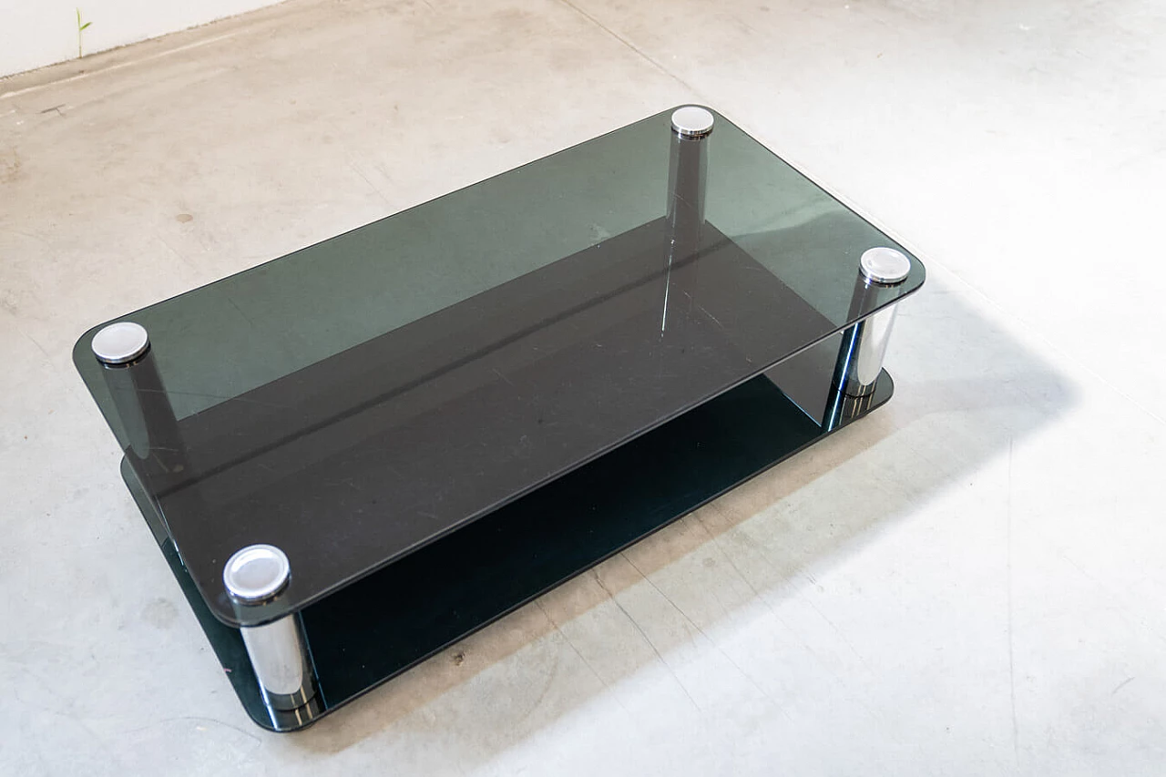 Iron and glass coffee table by Marco Zanuso for Zanotta, 1970s 11