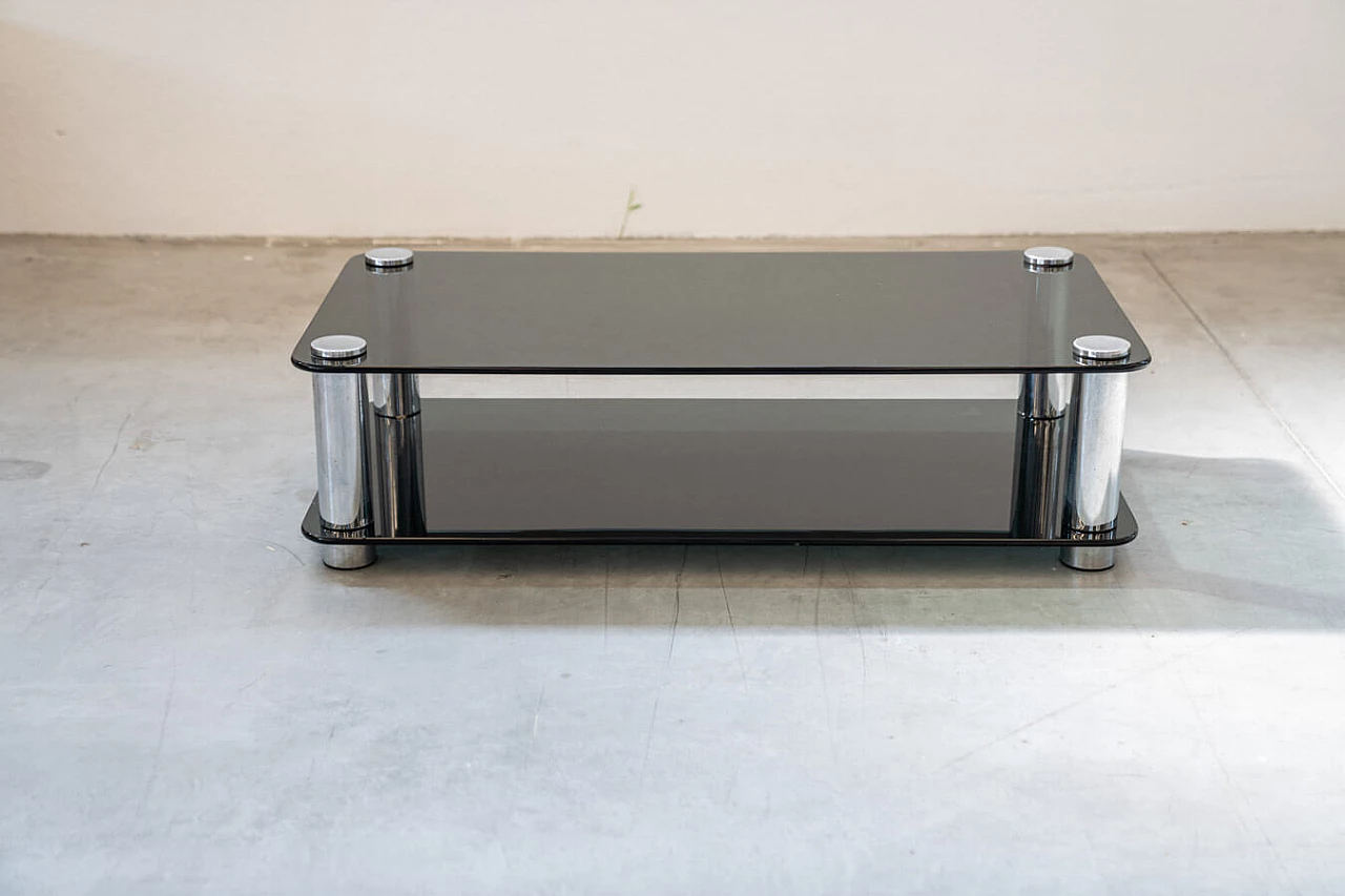 Iron and glass coffee table by Marco Zanuso for Zanotta, 1970s 12