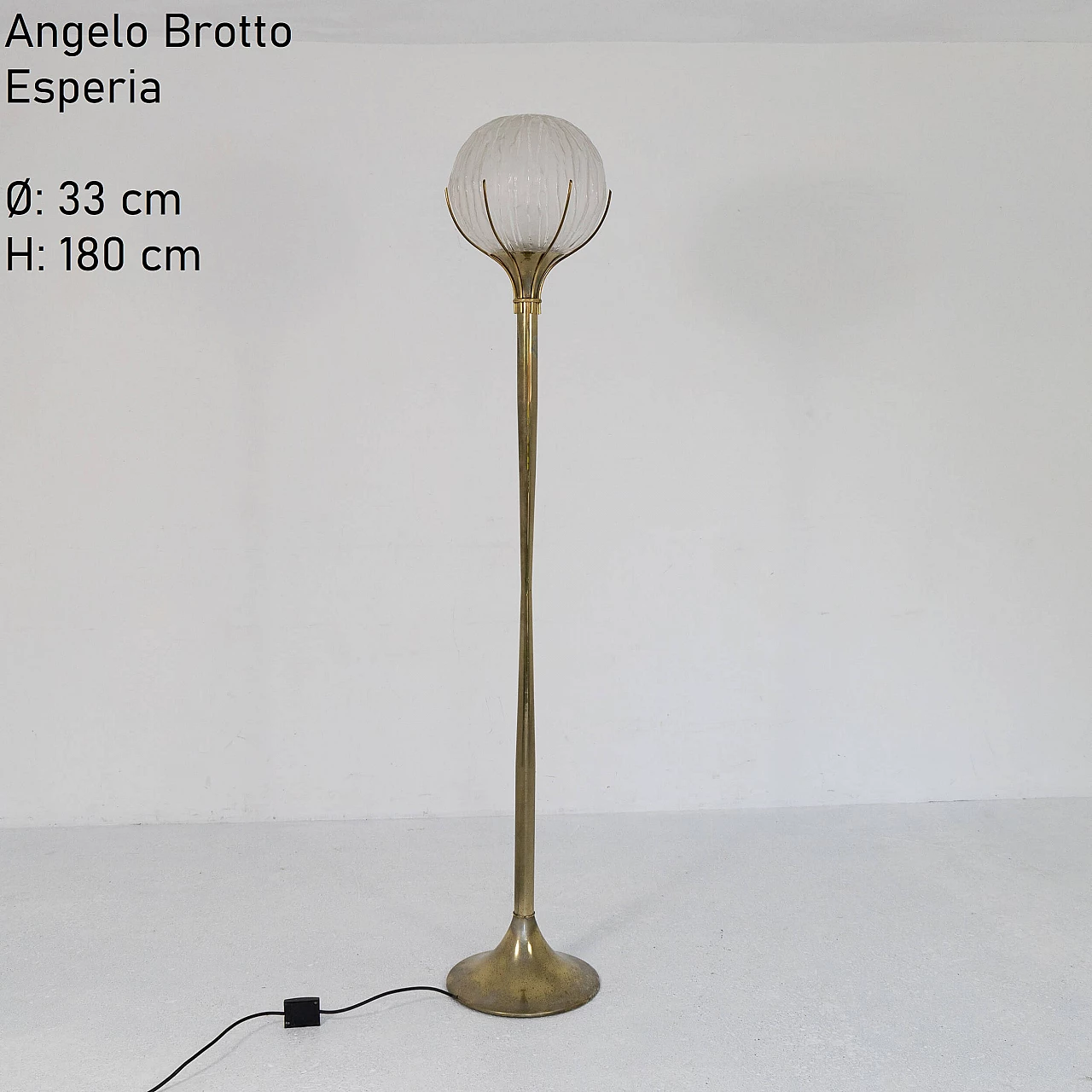 Floor lamp by Angelo Brotto for Esperia, 1960s 1