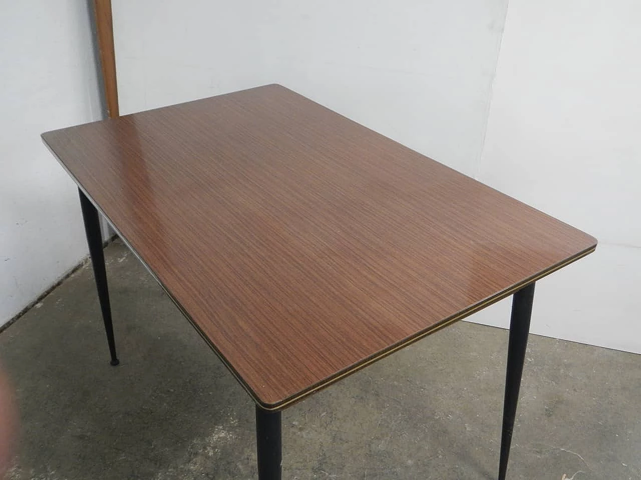 Formica table with gold edges, 1960s 5