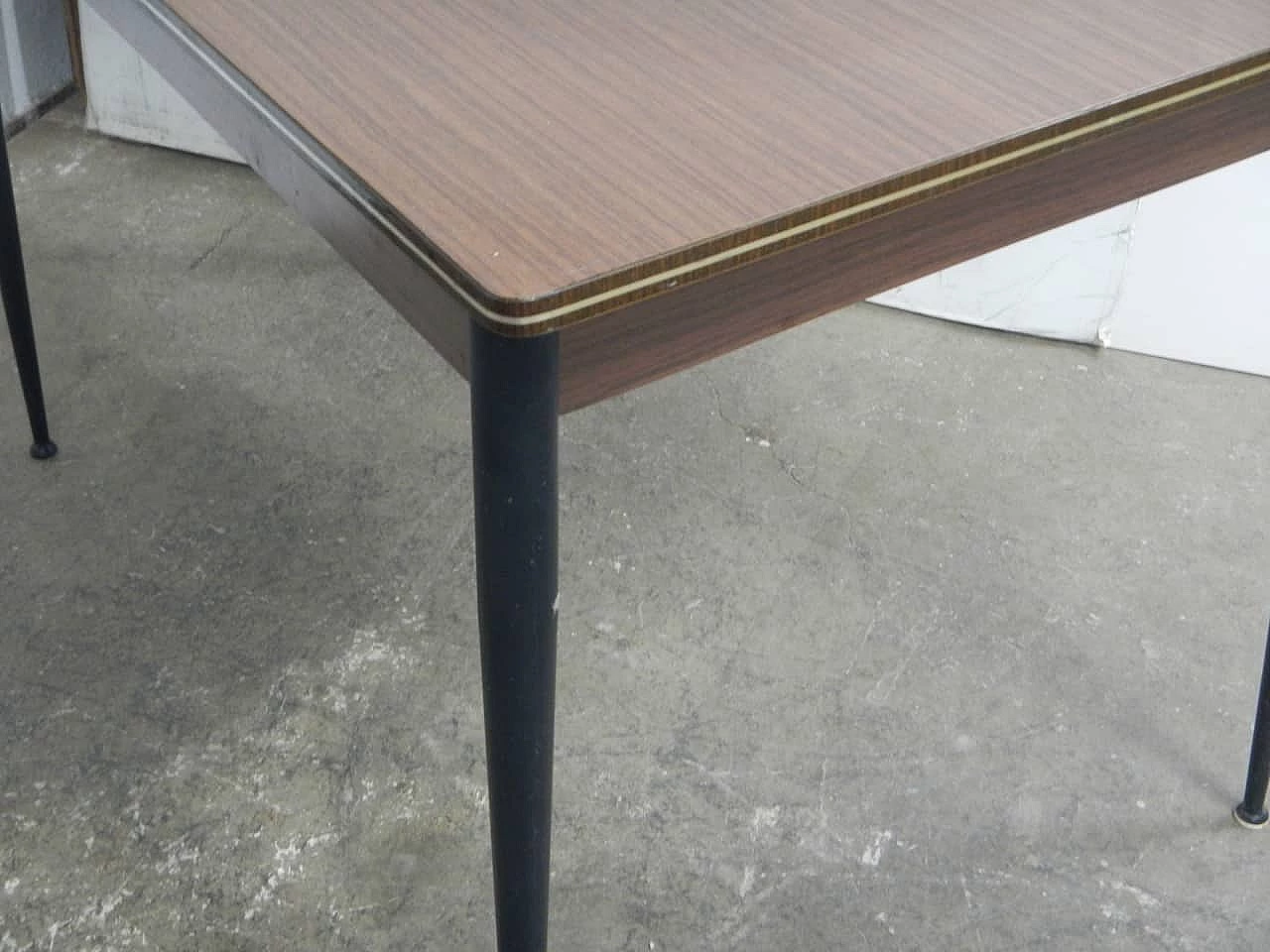 Formica table with gold edges, 1960s 7