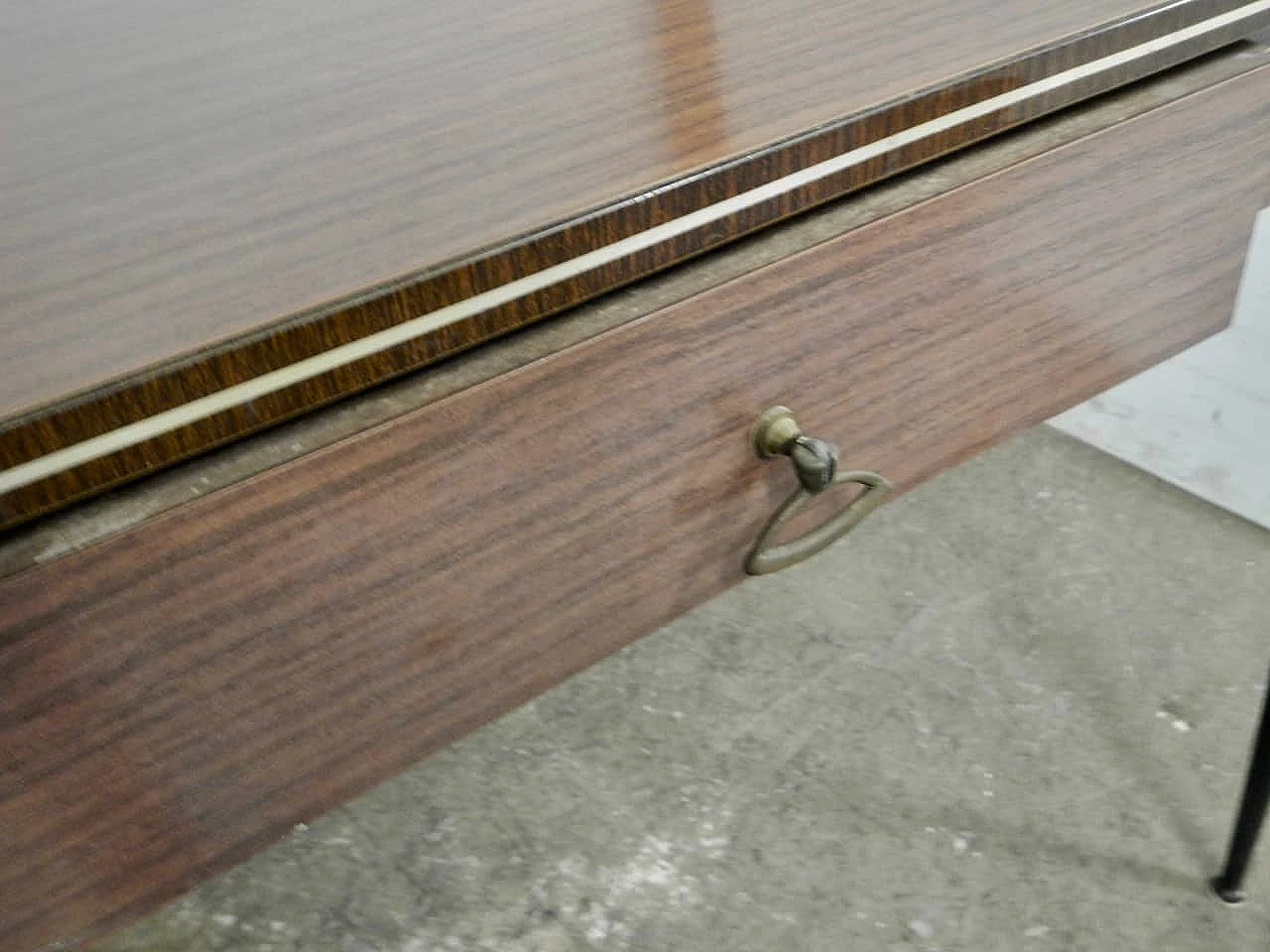 Formica table with gold edges, 1960s 9