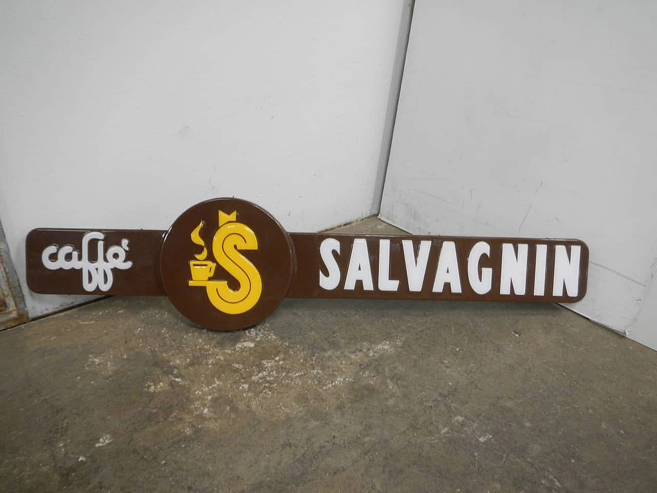 Plastic Caffè Salvagnin bar sign, 1970s 2