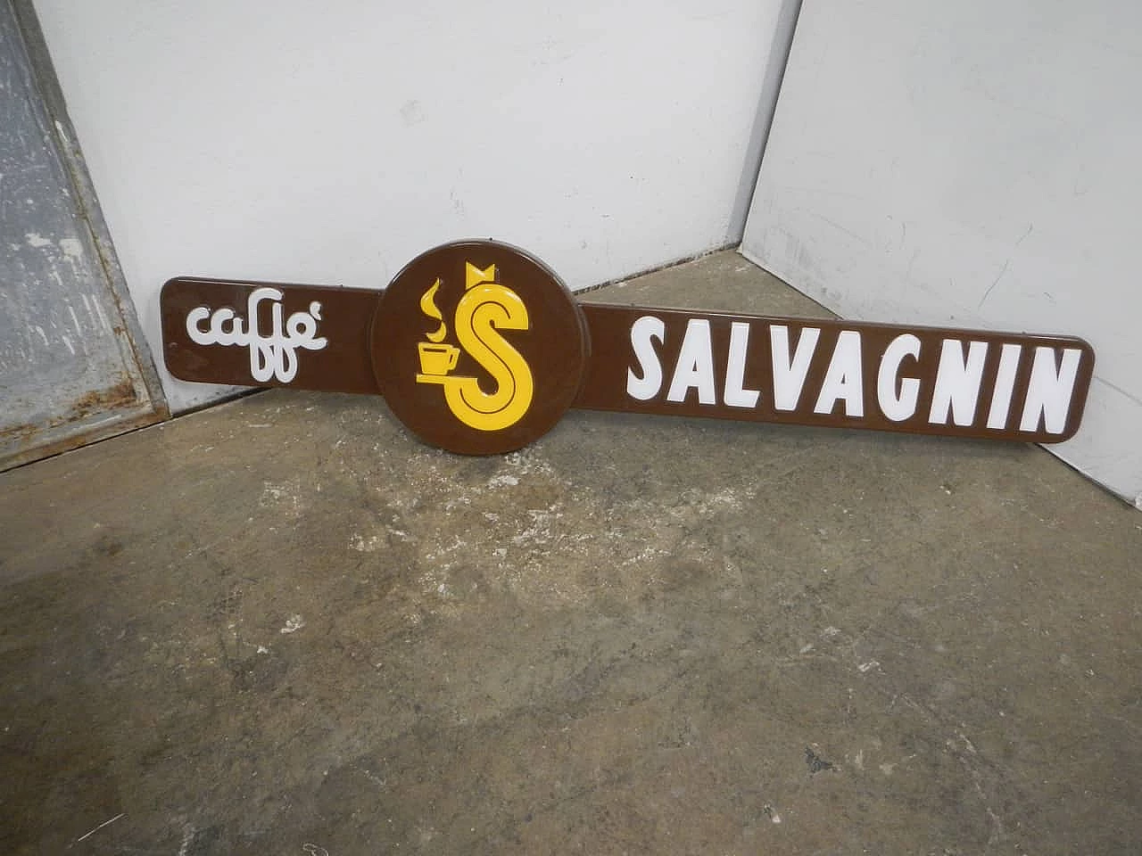 Plastic Caffè Salvagnin bar sign, 1970s 3