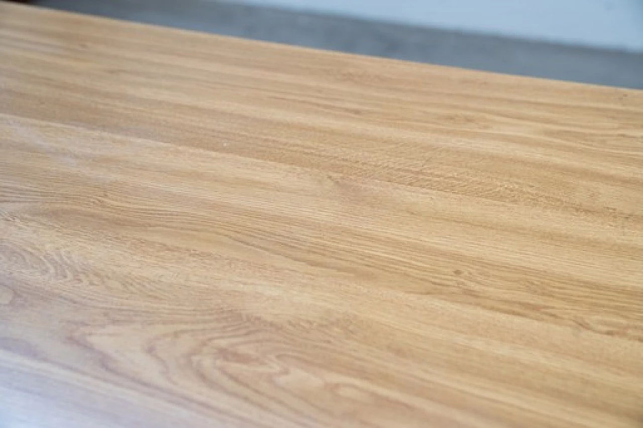 Beech and oak laminate table, 1970s 7
