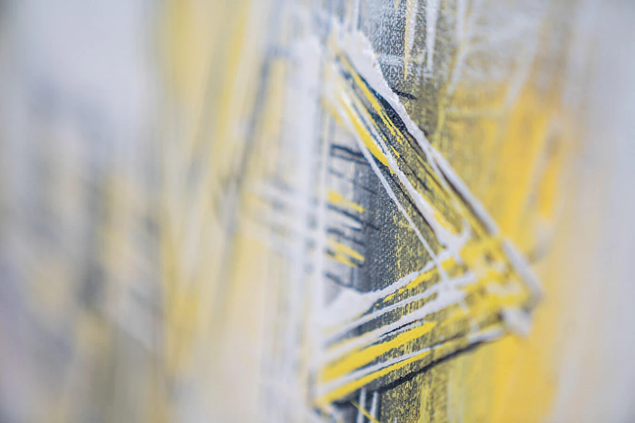 Abstract composition, acrylic painting on canvas, 2000s 9