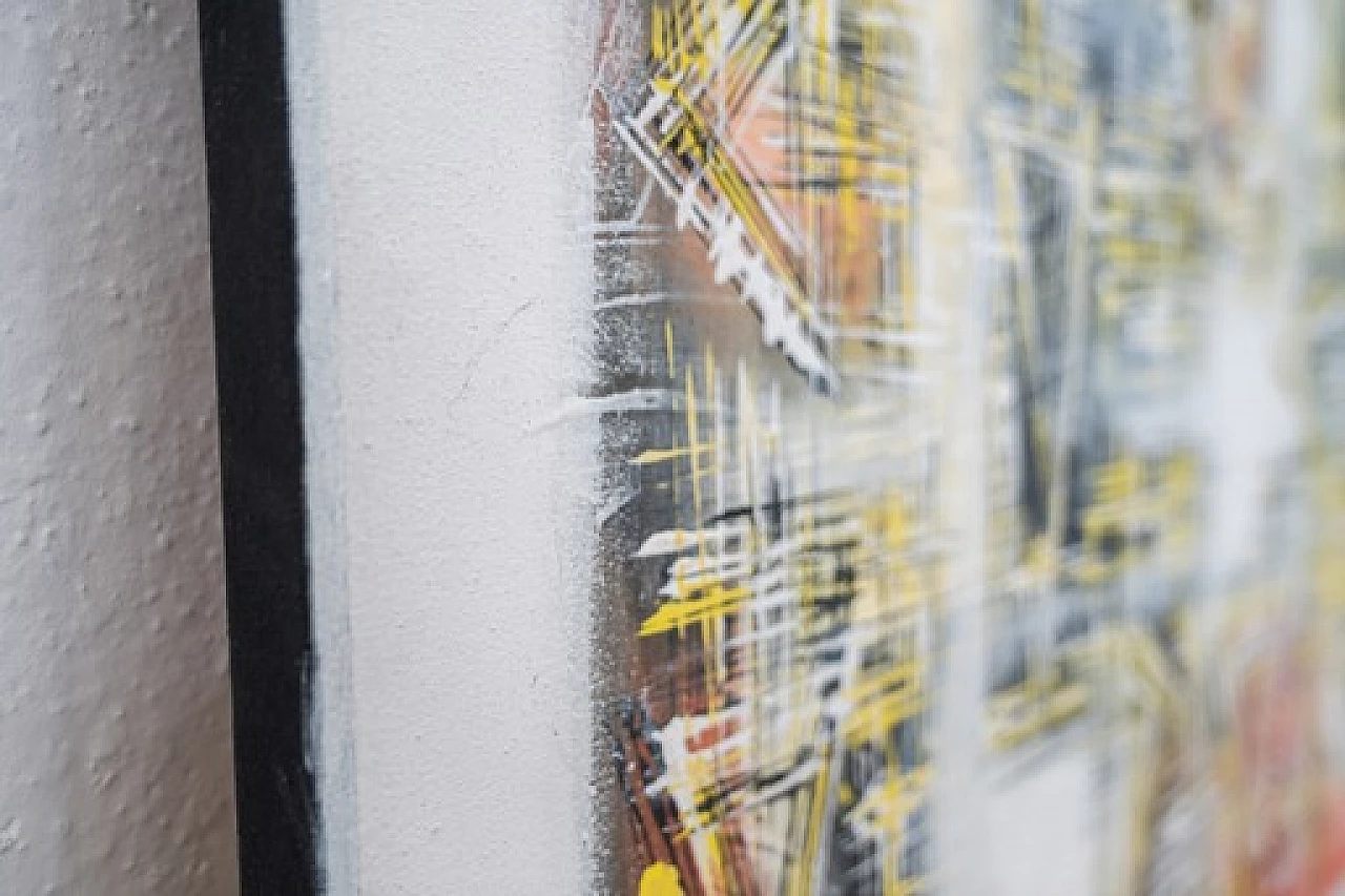 Abstract composition, acrylic painting on canvas, 2000s 15