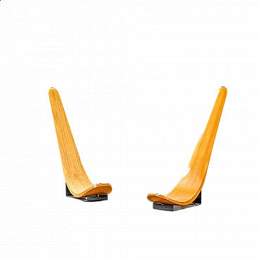 Pair of Chip chairs by Carlo Mo for Tecno, 1990s