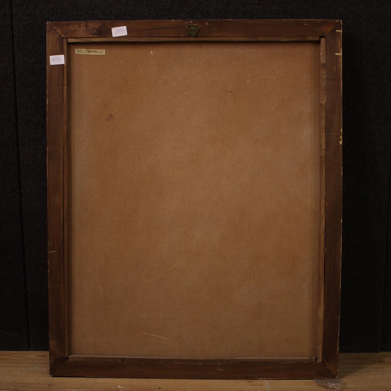 Natura morta con vaso di fiori, dipinto a olio su masonite 11