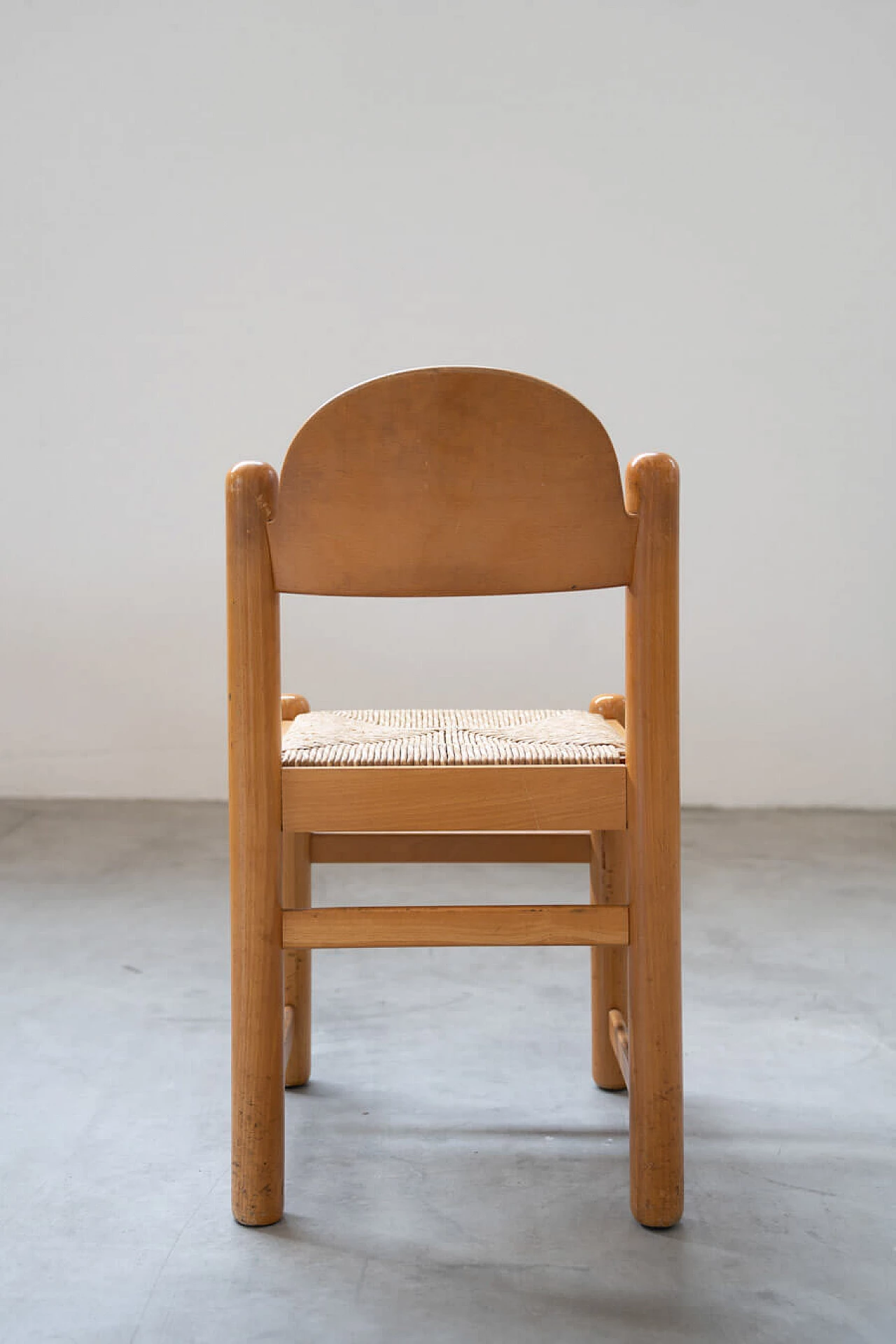 6 Padova chairs and oak and marble table by Hank Lowenstein, 1970s 30