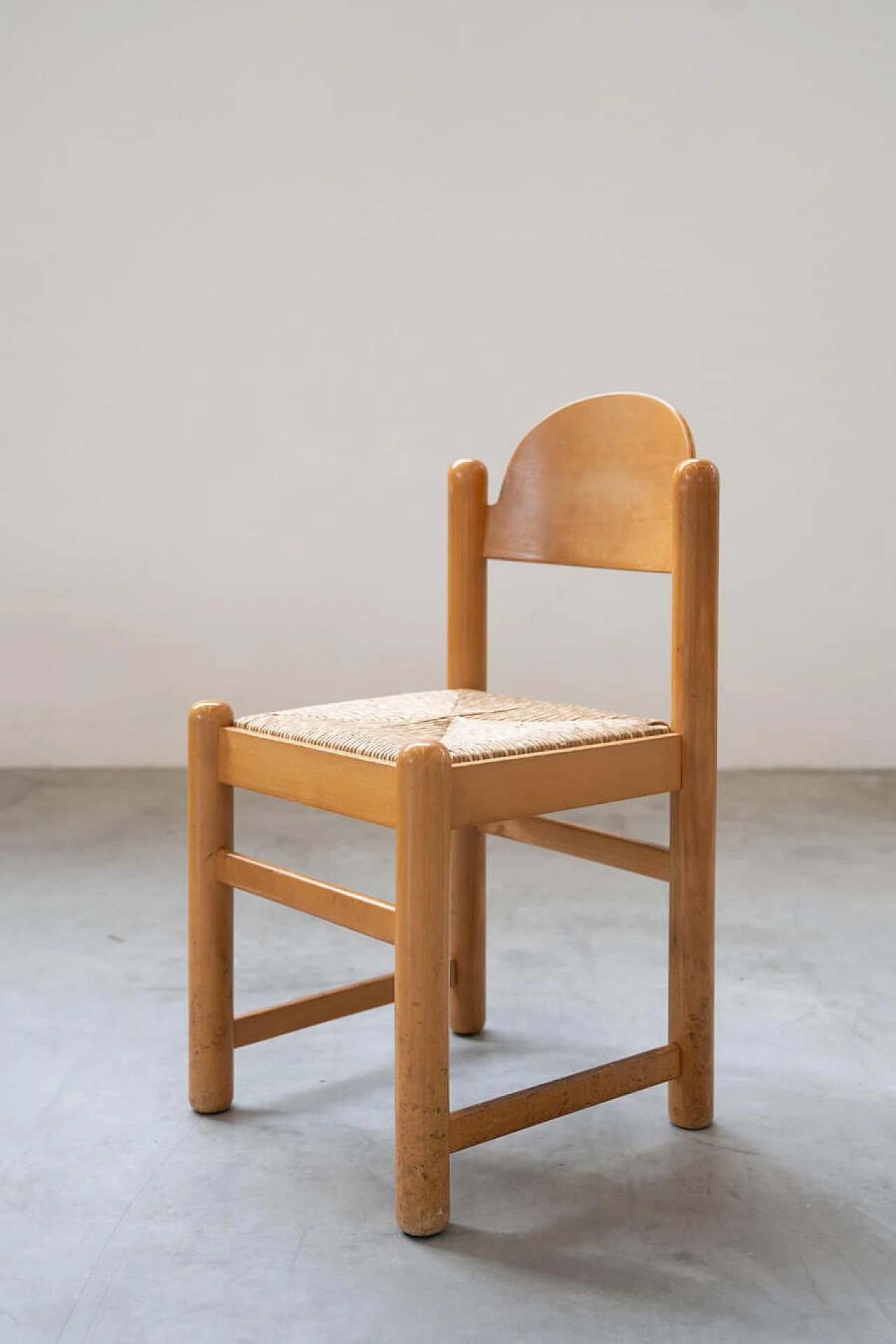 6 Padova chairs and oak and marble table by Hank Lowenstein, 1970s 31