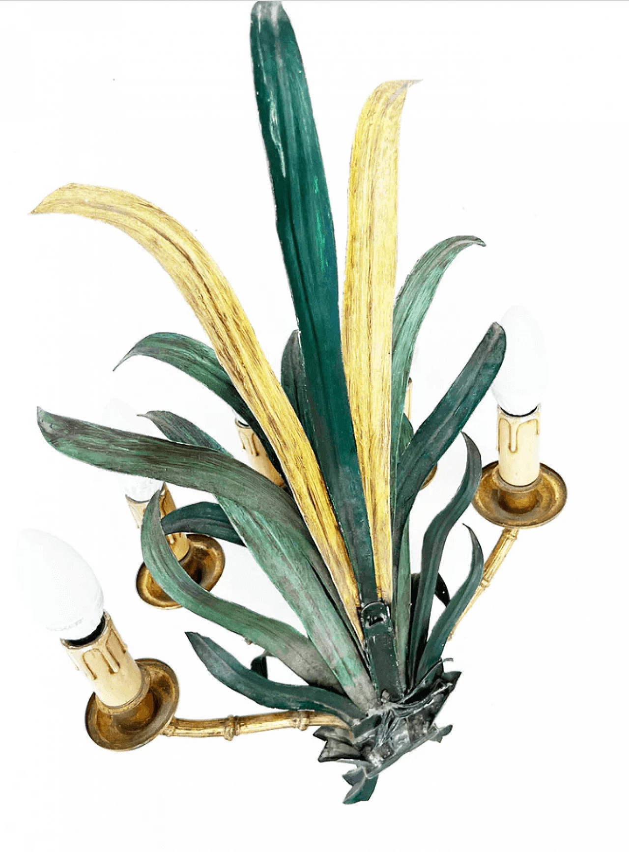 Wrought iron wall sconce, early 20th century 3