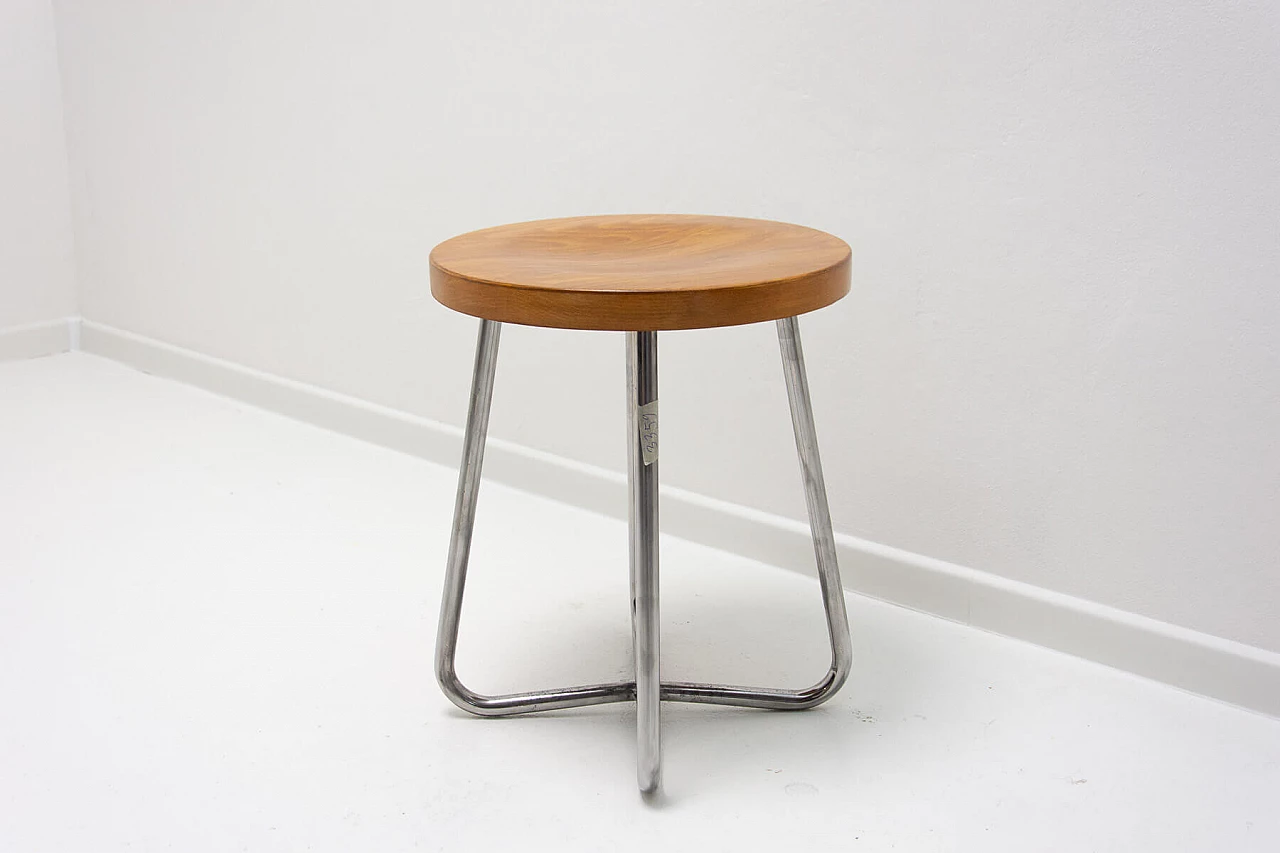 Bauhaus tubular stool by Robert Slezák, 1930s 4