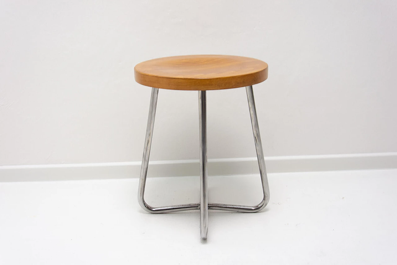 Bauhaus tubular stool by Robert Slezák, 1930s 5