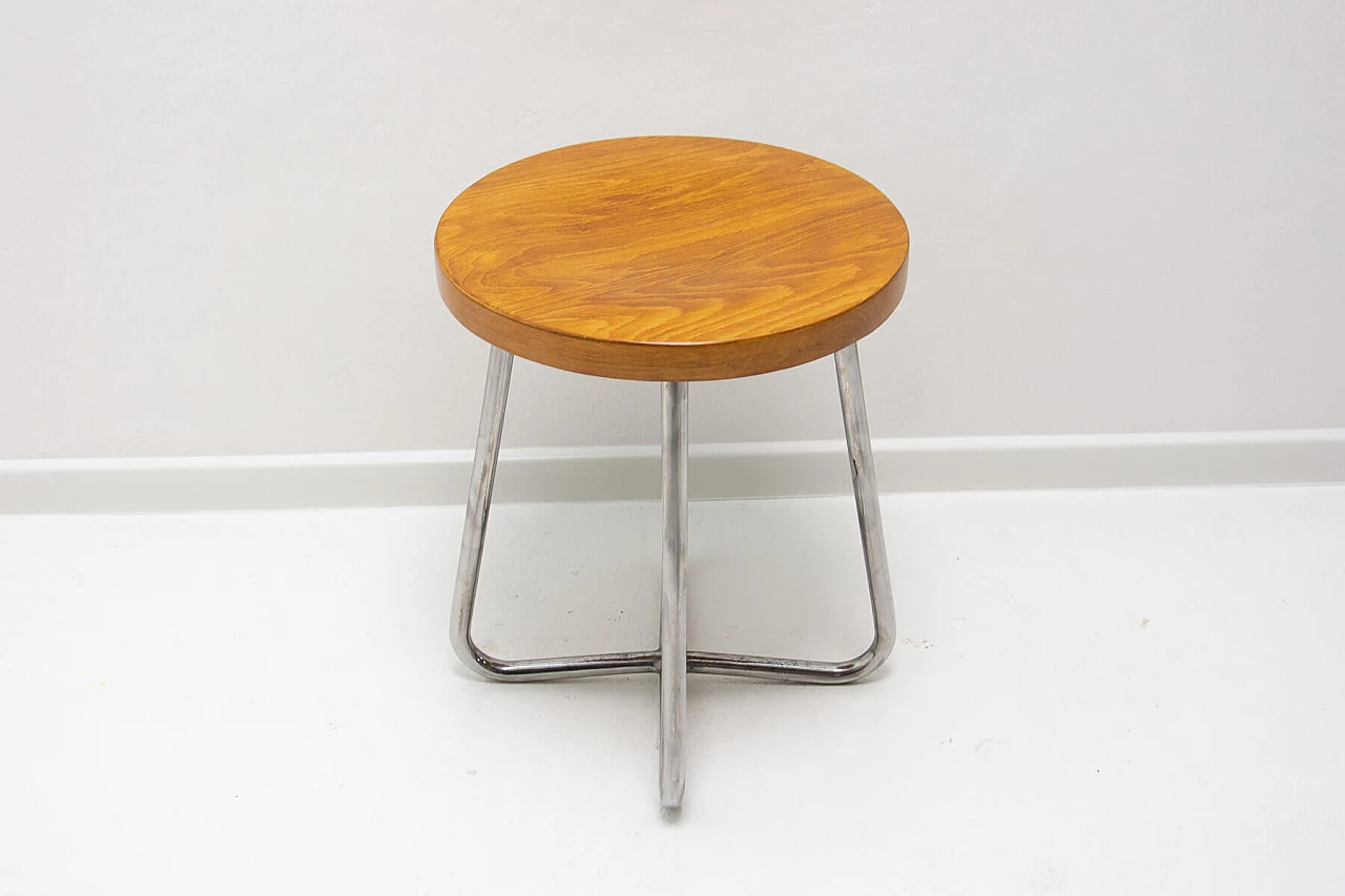 Bauhaus tubular stool by Robert Slezák, 1930s 6