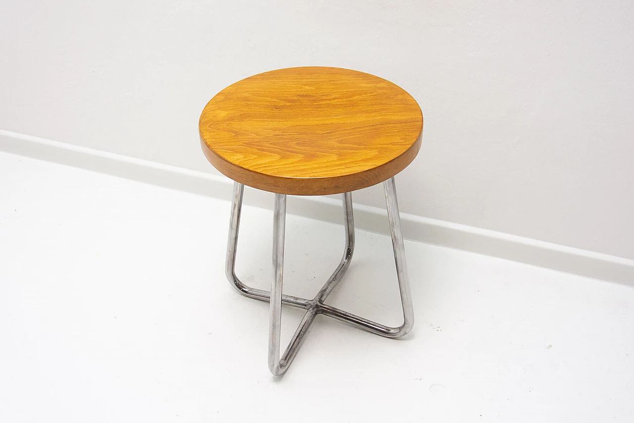 Bauhaus tubular stool by Robert Slezák, 1930s 7