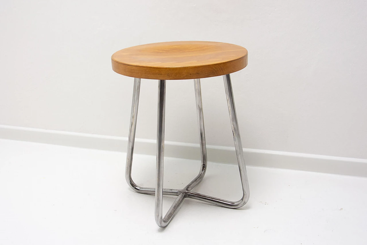 Bauhaus tubular stool by Robert Slezák, 1930s 8