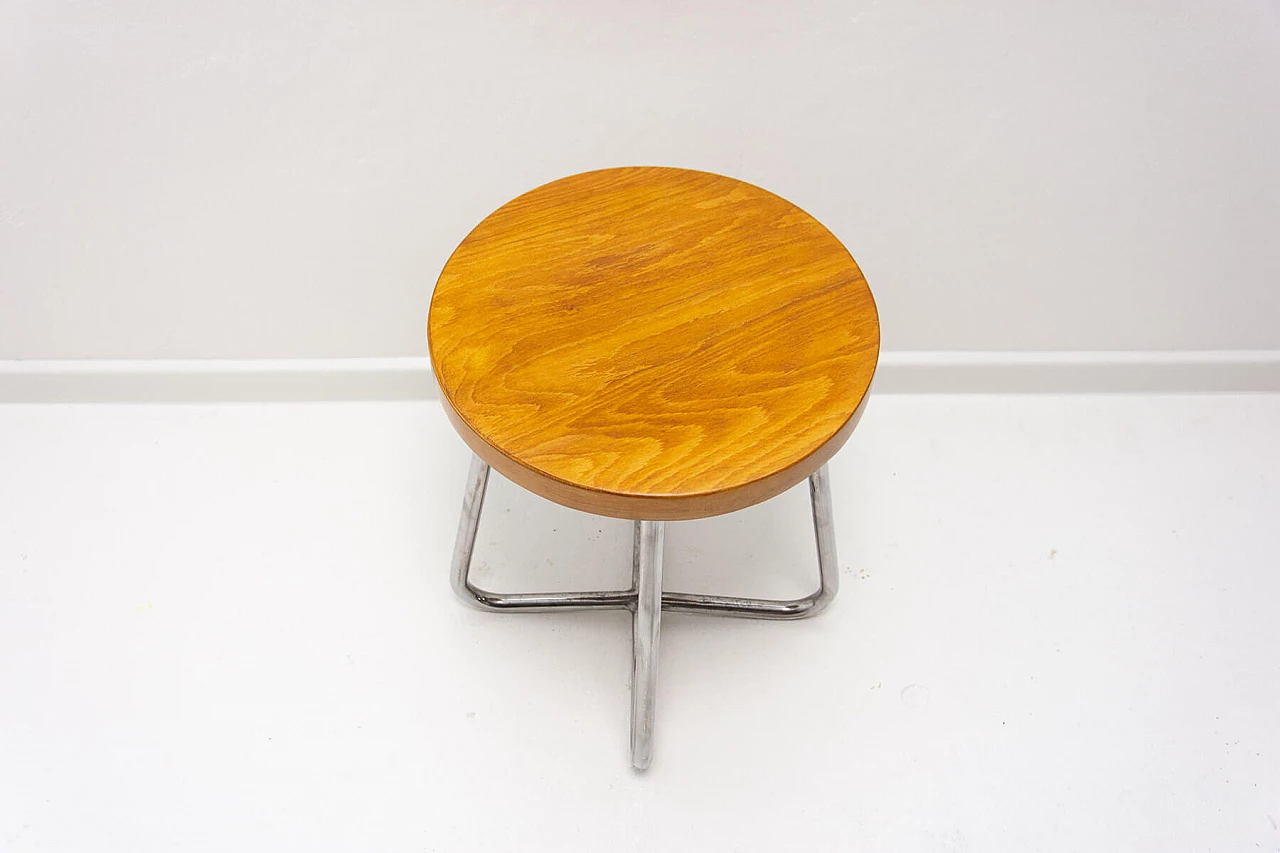 Bauhaus tubular stool by Robert Slezák, 1930s 9