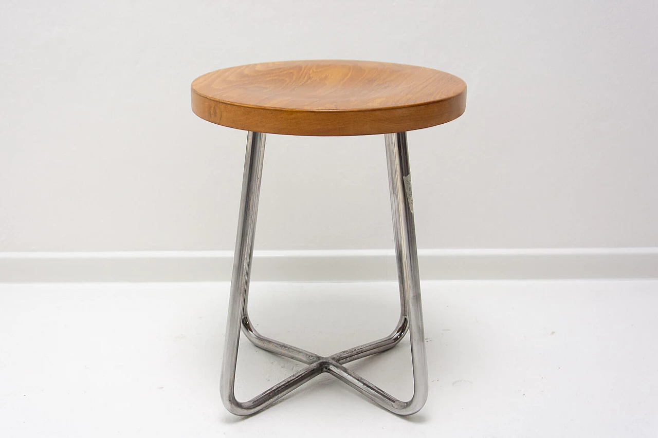 Bauhaus tubular stool by Robert Slezák, 1930s 13