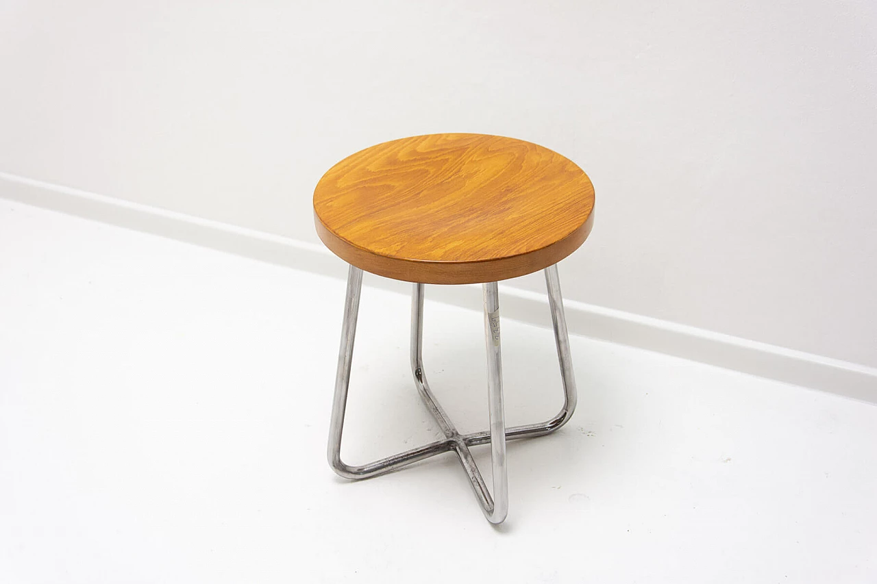 Bauhaus tubular stool by Robert Slezák, 1930s 15
