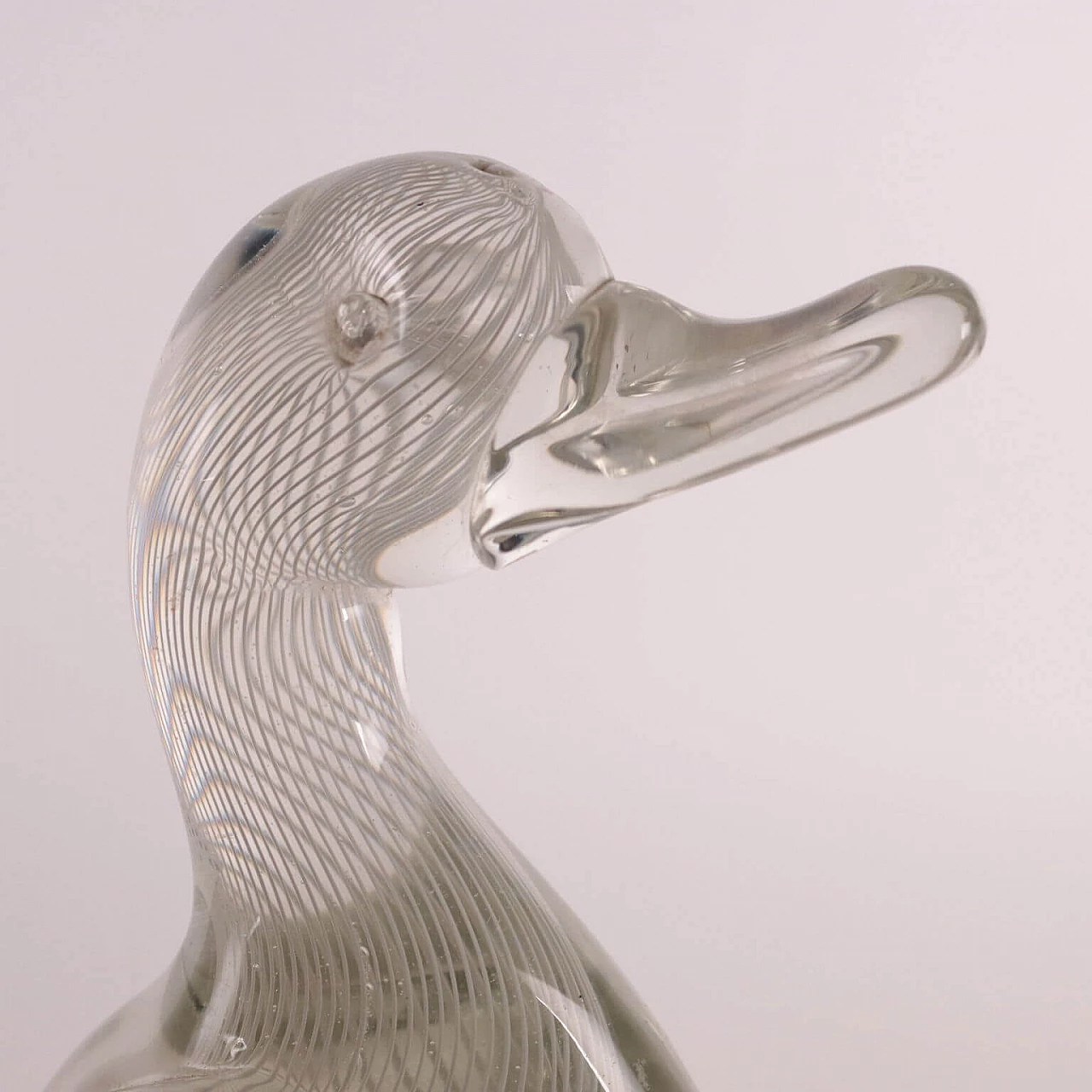Murano Glass Duck Italy 1960s Murano's Manufacture 3