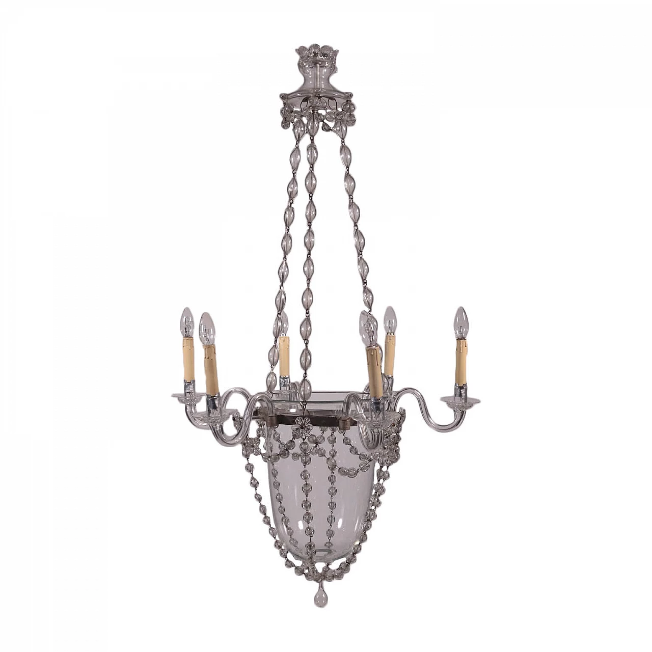 Spanish glass chandelier, 19th century 1