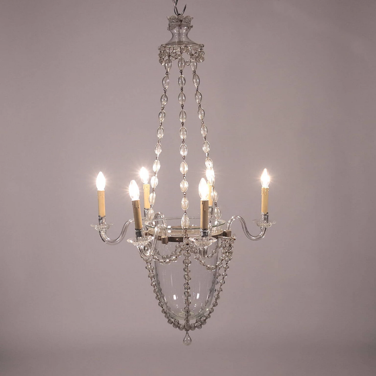 Spanish glass chandelier, 19th century 3