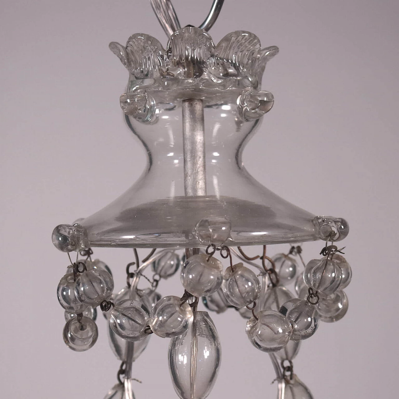 Spanish glass chandelier, 19th century 4