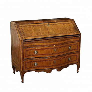 Ribalta barocchetta in legno con filettature ebanizzate, '700