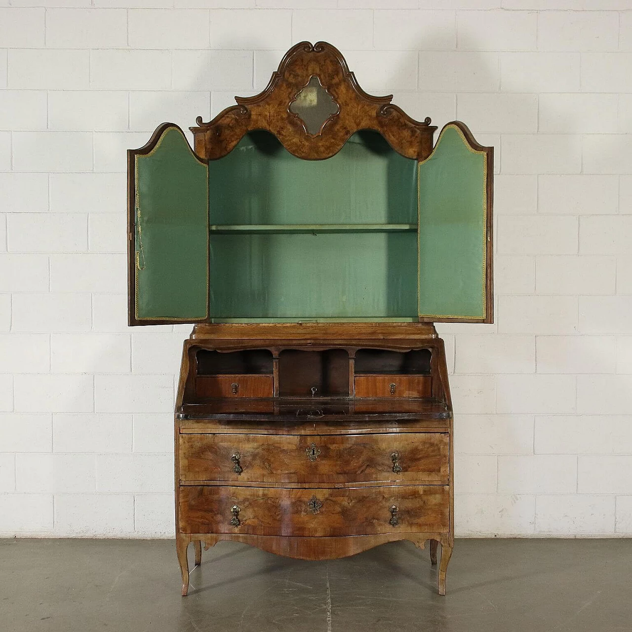 Trumeau in stile barocchetto con ante a specchio, del '700 3