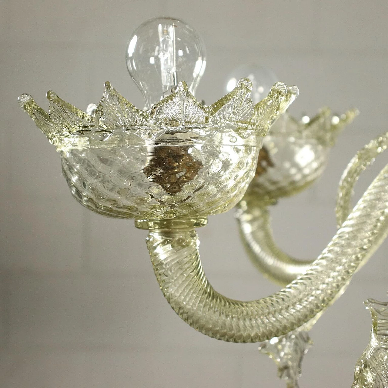 Murano glass chandelier with 6 lights, 20th century 4