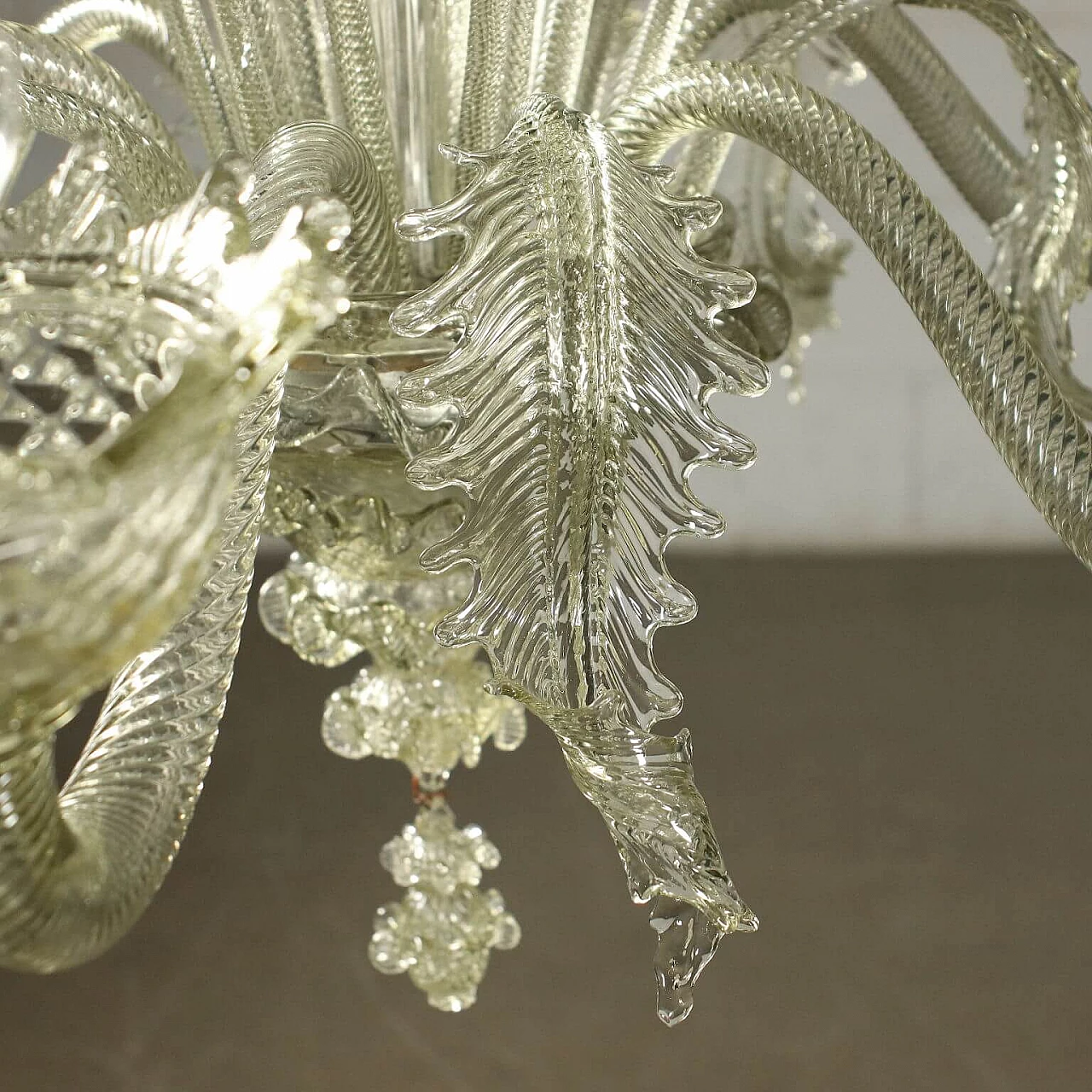 Murano glass chandelier with 6 lights, 20th century 7