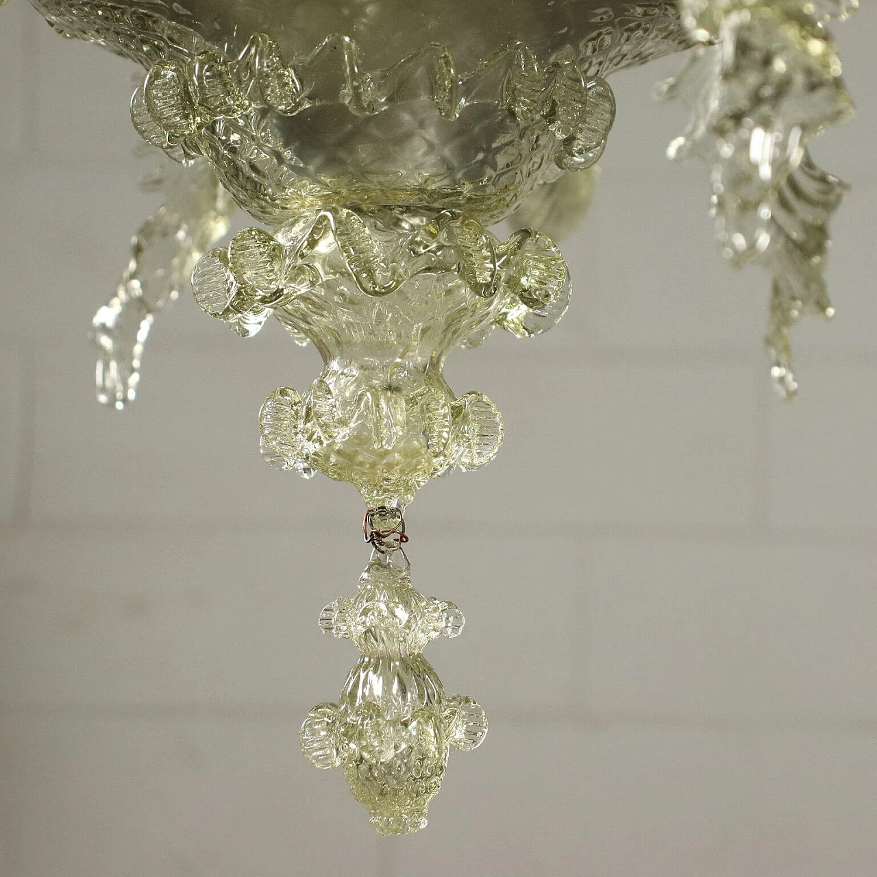 Murano glass chandelier with 6 lights, 20th century 8