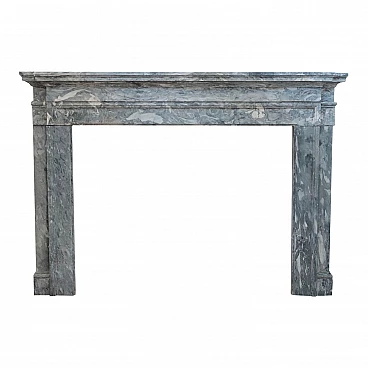 Neoclassical fireplace in grey marble, Tuscany, 18th century