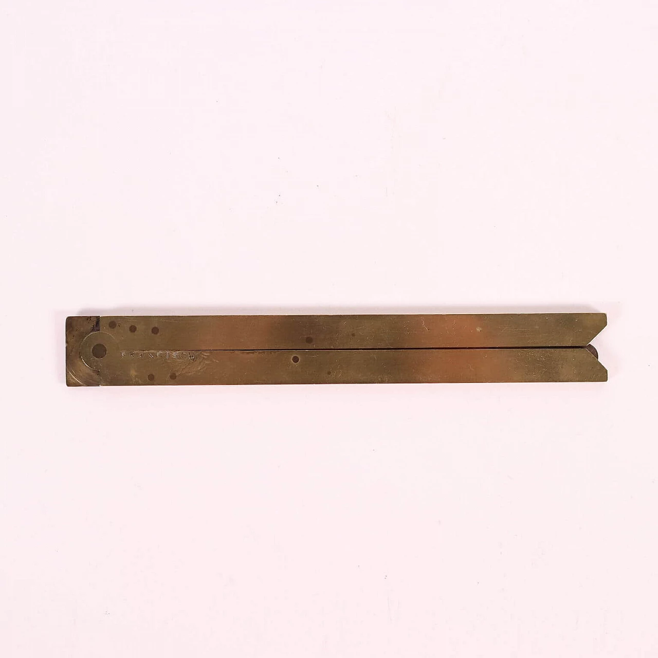 Brass level square by Franciscu, end of 18th century 8