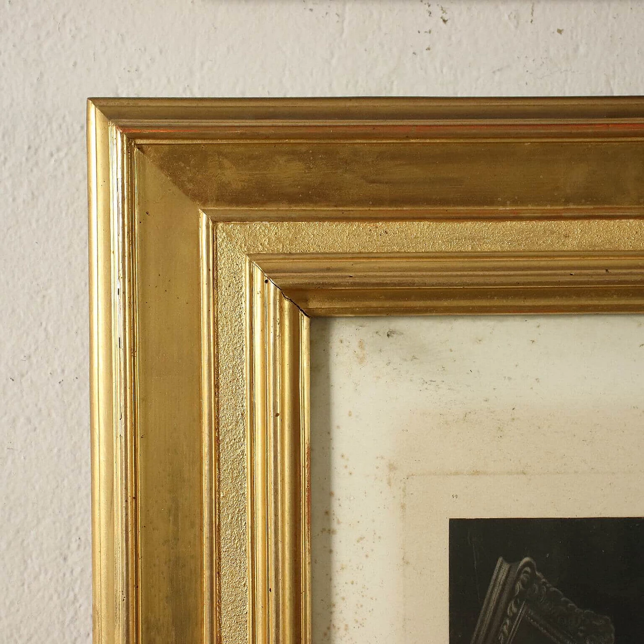 Group of 4 gilded frames with prints, 19th century 3