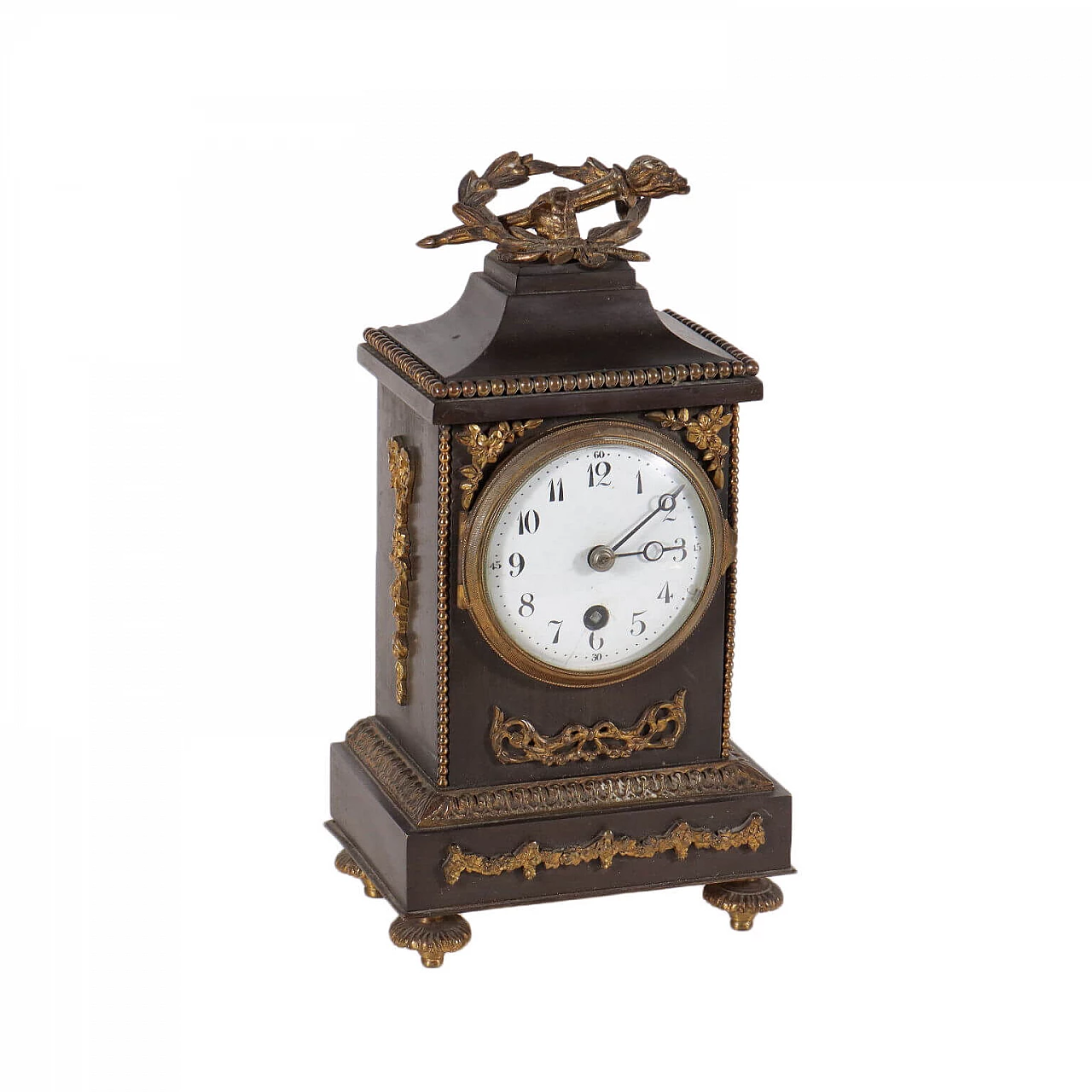 Napoleon III style bronze table clock, 19th century 1