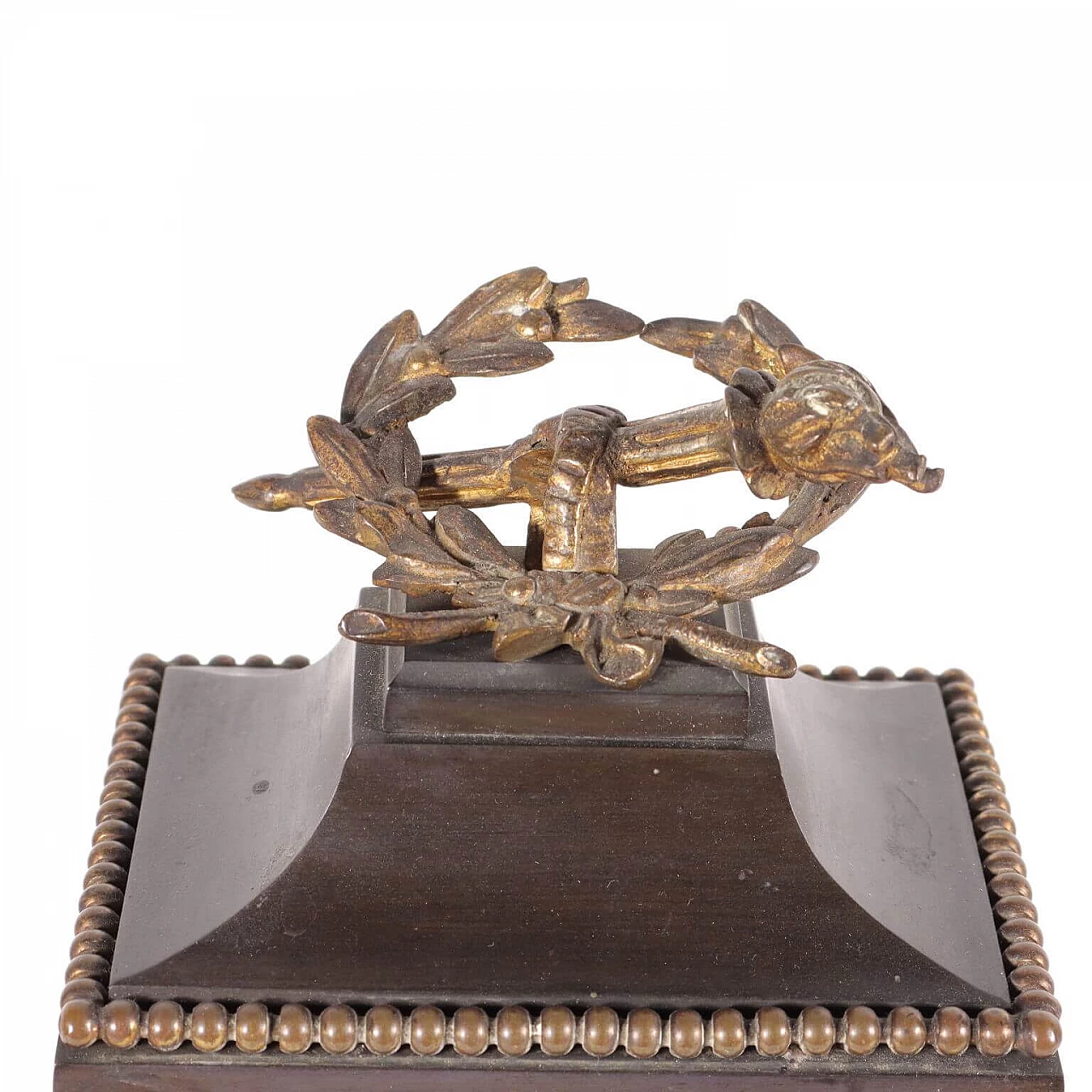 Napoleon III style bronze table clock, 19th century 3
