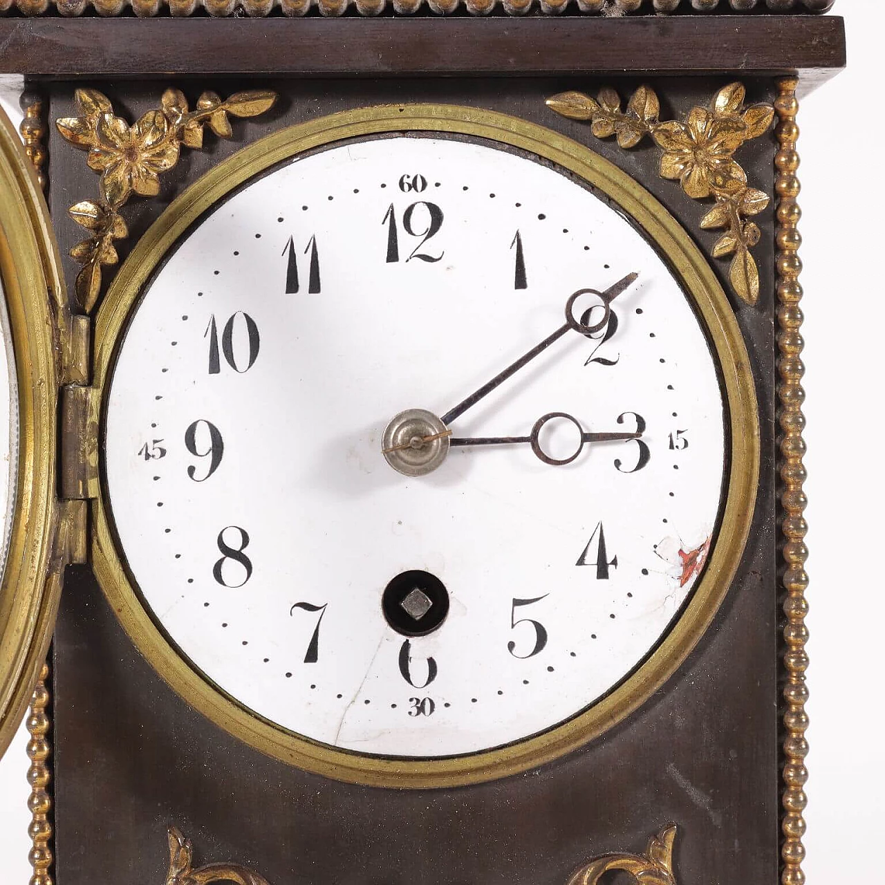 Napoleon III style bronze table clock, 19th century 4