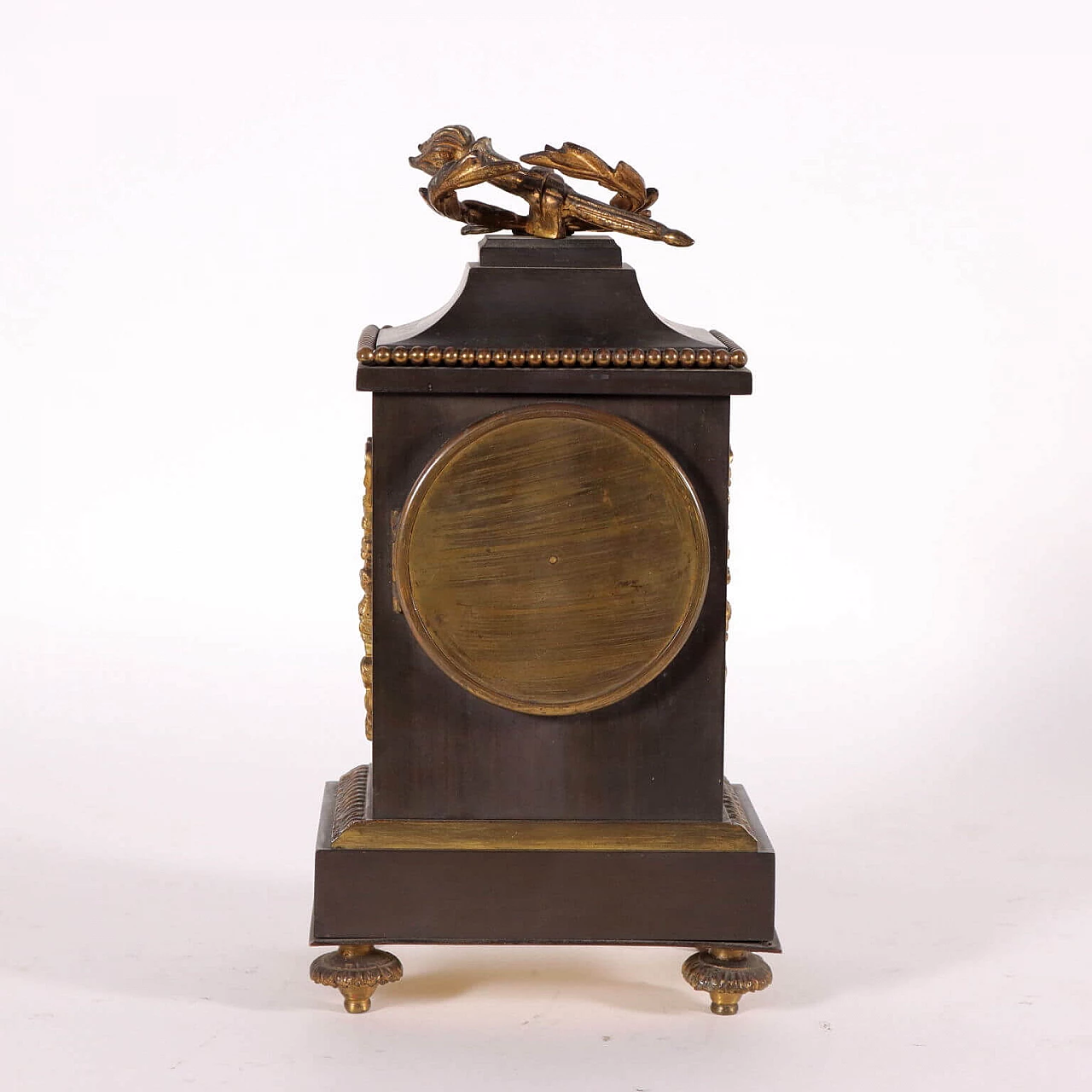 Napoleon III style bronze table clock, 19th century 7