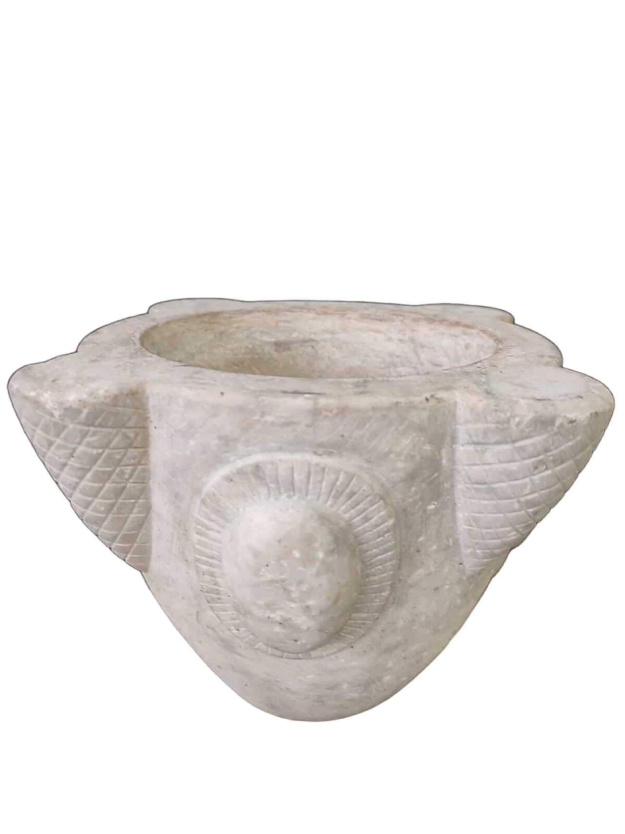 Mortaio da farmacia in marmo di Carrara 5