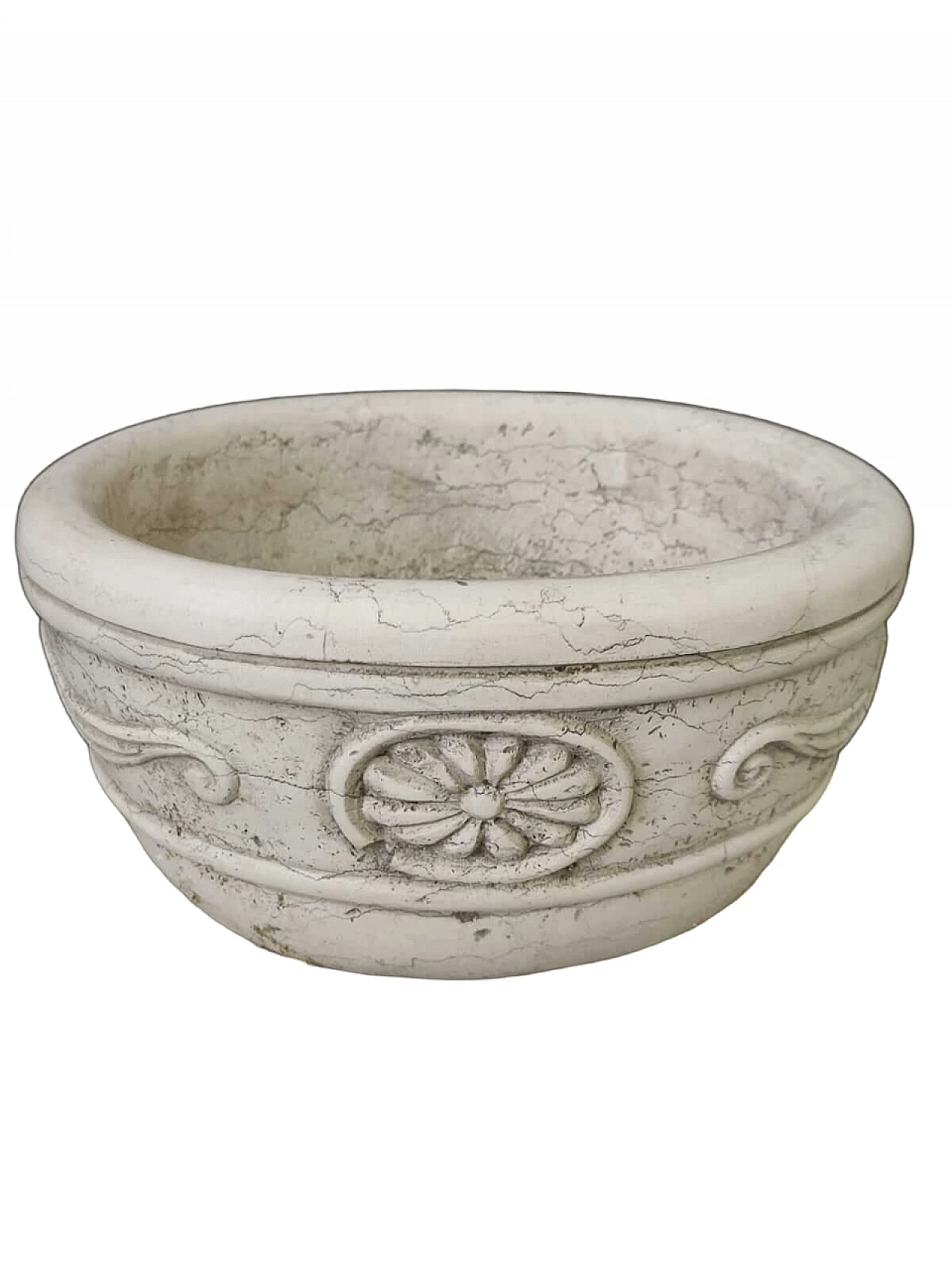 Asiago Biancone marble apothecary mortar, late 19th century 6